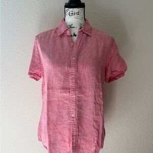 Pink Linen Men's Shirt
